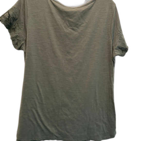 ADIVA Tunic Olive Green with Lace Embroidered Embellishments Size Medium… - Picture 3 of 8